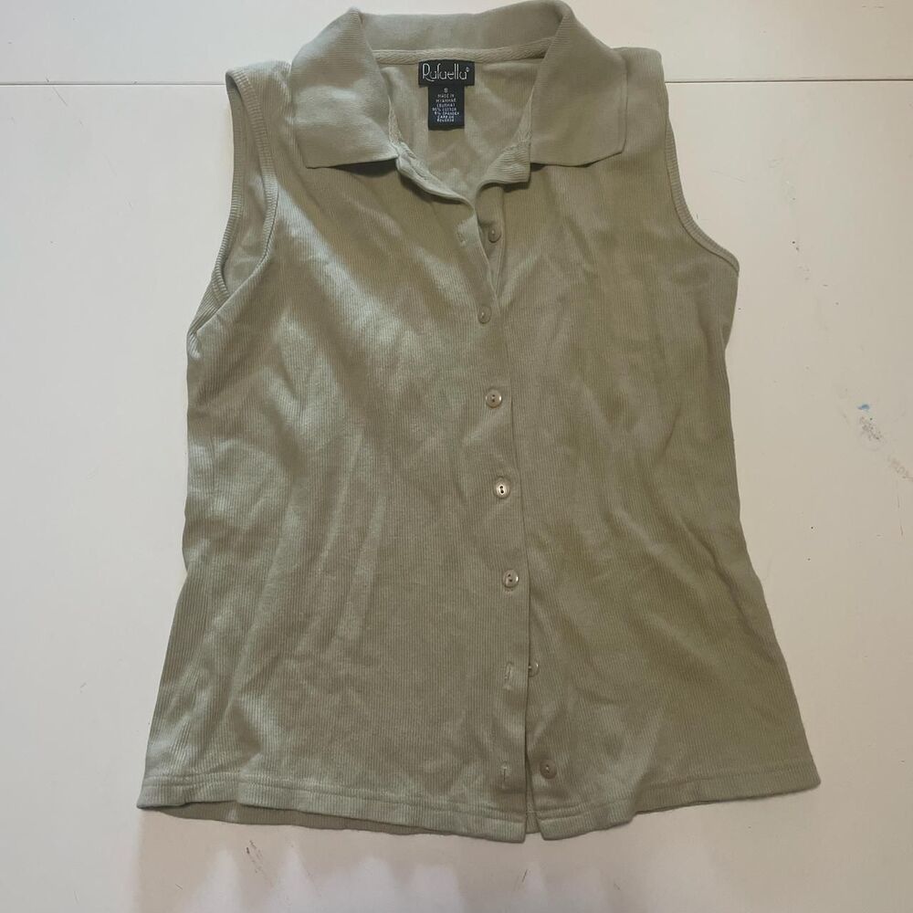Sage Green Button Up Tank